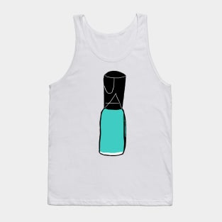 Aqua Nail Polish Tank Top